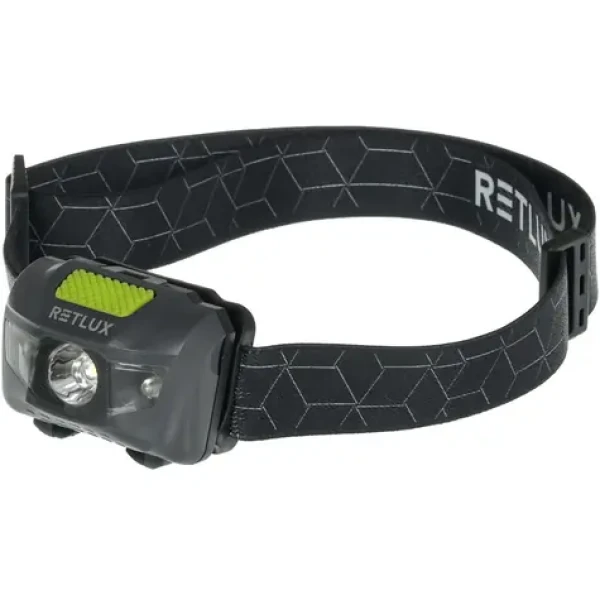 RETLUX RPL 55 GREY čelovka 3W+2R / 100 lm / 3xAAA / IPX5 (8590669346622)