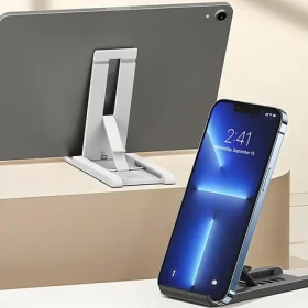 USAMS ZJ070 černá / Stolní držák / pro telefon a tablet / nastavitelný úhel (ZJ070ZJ01)