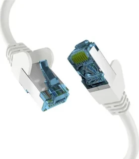 EFB Cat.7 S/FTP bílá / Patch kabel / RJ-45 / LSZH / 600 MHz / 0,5 m (EC020200134)