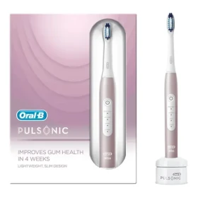 Oral-B Pulsonic Slim Luxe 4100 růžová / sonický zubní kartáček / 2x hlavice / 62000 stěrů / 3 programy / časovač (4210201305569)
