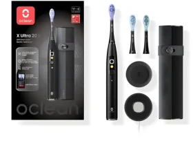 Oclean X Ultra 20 Set AI černá / Sonický zubní kartáček / AI hlasové vedení (xUltra20SetCz)