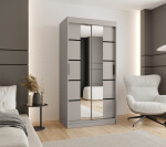 Šatní skříň Abi Rubino V4 Rozměry: 250 cm, Barva korpusu + barva dveří: Kašmír