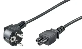 MicroConnect Power Cord CEE 7/7 - C5 černá / Napájecí kabel / 1,2 m / 250 V / 2,5 A (PE010812)
