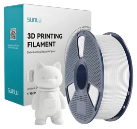 Sunlu PLA Matte bílá / Filament / 1,75 mm / 1 kg (PLA M W)