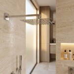 REA - Sprchové rameno čtvercové JS-9022 40cm Chrome REA-P6403