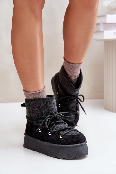 Sněhule S Šňůrkou Na Platformě Černé Mavora 38