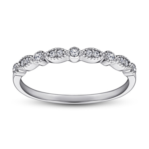 LUNICA Stříbrný prstýnek TŘPYT Velikost prstenu: 7 (EU: 54-56) 0621_7