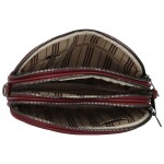 Trendy koženková crossbody kabelka Jennifer, vínová