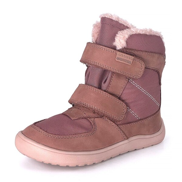 Dívčí zimní barefoot boty PRO-tex Protetika - LORA OLD PINK - 21