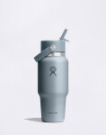 Hydro Flask Wide Mouth Travel Bottle with Flex Straw Cap (710 ml) Shale Gray