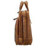 Stylová kožená pracovní taška GW Xuan, camel