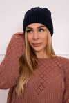 Fleecová čepice Anna K238 navy blue UNI