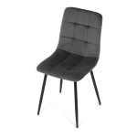 Jídelní židle, šedá, sametová látka, CT-281 GREY4