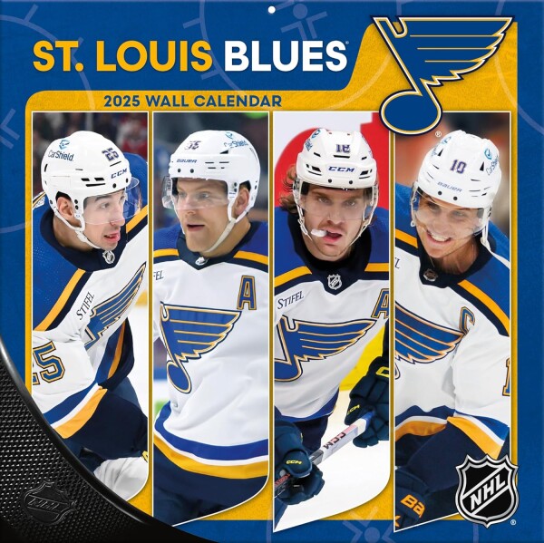 JF Turner Kalendář St. Louis Blues NHL 2025 Wall Calendar