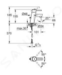 GROHE - Concetto Páková umyvadlová baterie S, chrom 3220610E