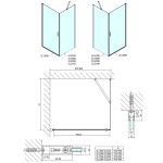POLYSAN - ZOOM čtvercový sprchový kout 900x900 L/P varianta ZL1290ZL3290