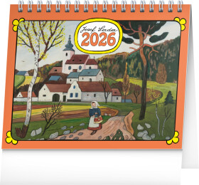 Stolní kalendář 2026 NOTIQUE - Josef Lada, 16,5 x 13 cm