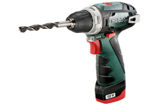 Metabo BS 18 Basic / Aku Vrtací šroubovák / 12V / 2x2.0Ah / 10mm sklíčidlo / 1400 ot-min / 34 Nm / 2x 2.0Ah (600080500)