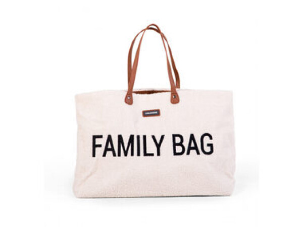 Childhome Cestovní taška Family Bag Teddy Off White