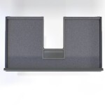 Koupelnová skříňka s černou úchytkou a umyvadlem SAT Cube Way 80x53x46 cm dub Wellington mat CUBE46C802DWMODC CUBE46C802DWMODC