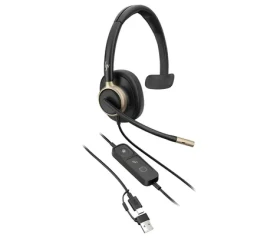 HP Poly Mission 815 černá / Náhlavní souprava / Mono / USB-C (C01F8AA#AC3)