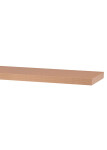 Polička nástěnná 120 cm, MDF, 3D dekor přírodní buk, baleno v ochranné fólii