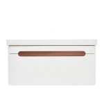 Koupelnová skříňka s umyvadlem SAT Fusion 97,5x43x45 cm bílá matná mat SATFUSION100WMW SATFUSION100WMW