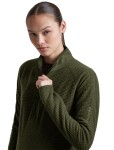 Dámská merino mikina ICEBREAKER Wmns Merino 400 RealFleece Grid LS Half Zip, Dark Loden velikost: M
