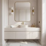 REA - Umyvadlo na desku Margaret Beige REA-U7343