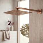 REA - Sprchové rameno čtvercové JS-9022BRG 40cm Brush Copper REA-P6406