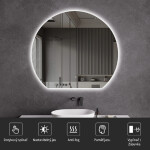 CERANO - Koupelnové LED zrcadlo Rondo - Ø 120 CER-NT2153-120