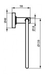 IDEAL STANDARD - IOM Držák ručníku, černá A9130XG