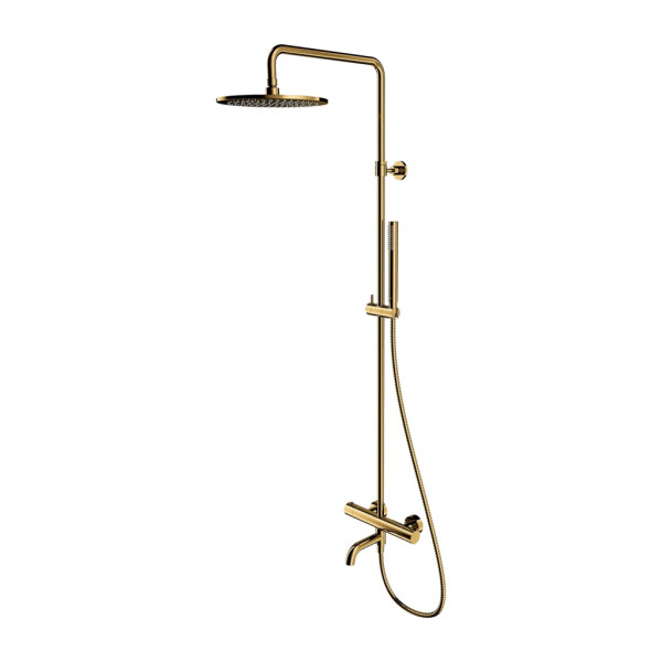 OMNIRES - Y termostatický exponovaný vanový systém, zlatý lesk Y1234GL