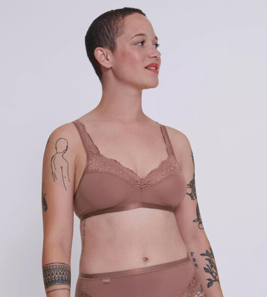 Dámská podprsenka Romance SI - BROWN - hnědá 1141 - SLOGGI CACAO 80C