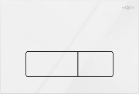 MEXEN - Fenix 13 splachovací tlačítko Slim/kompatibilní s Geberit Sigma UP300 a UP320, bílá lesk 601300