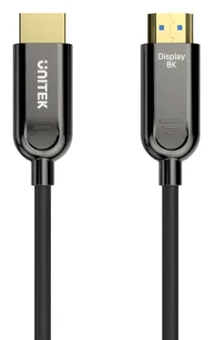 Unitek C11085GY01-30M černá / Kabel optický HDMI 2.1 / AOC / 8K/60 Hz / 4K/144 Hz / HDR (C11085GY01-30M)
