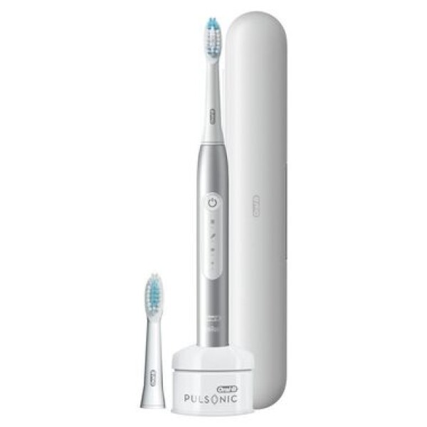 Oral-B Pulsonic SlimLux 4500 Platinum / Elektrický zubní kartáček / časovač / 3 režimy (4210201396406)