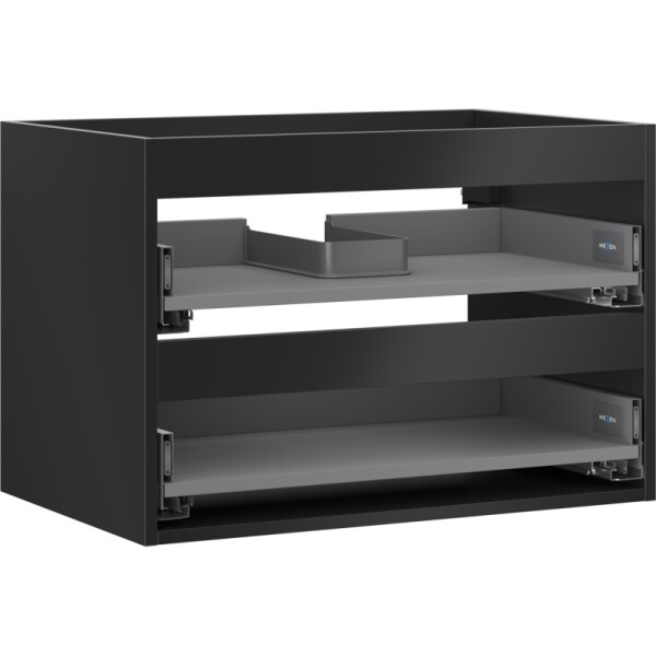 MEXEN - Box-A skříňka pro umyvadlo 70, 2 zásuvky, černá mat 91AX0-0700-470-2-71