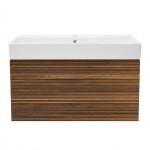 Koupelnová skříňka s umyvadlem Naturel Elsa 79x35x45,5 cm ebenová dýha mat ELSA80EBU2 ELSA80EBU2