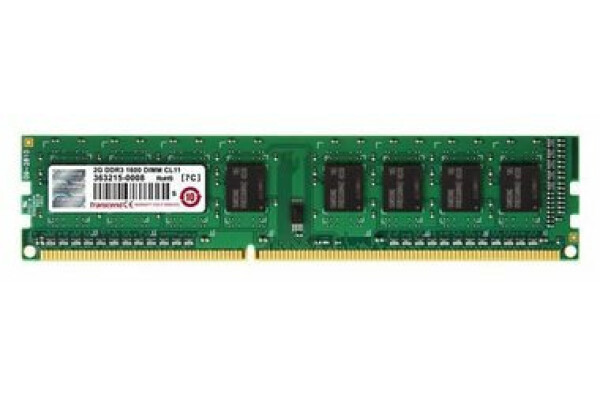 Transcend 2GB 1600MHz / DIMM / DDR3 / CL11 / 1.5V / 1Rx8 (TS256MLK64V6N)