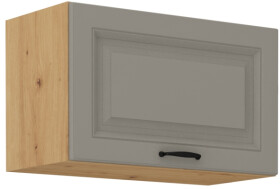 Horní skříňka nad digestoř Stilo 60 GU-36 1F Barva korpusu: Dub artisan, Barva dvířek: Clay Grey