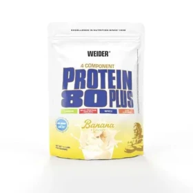 Proteín 80 Plus - Weider (banán, 500 g) (4332-12-500g-banan)