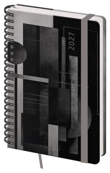 Diář 2027 týdenní A5 s poznámkami Twin - Abstract