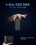 TerraMaster D4 SSD / Externí box pro SSD / USB4 40 Gb/s / 4x M.2 NVMe / diskless (D4 SSD)