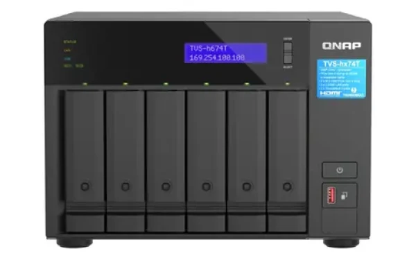 QNAP TVS-h874-i7-32G / Intel Core i7 / 32GB DDR4 / 8x3.5" SATA III + 2x M.2 2280 / 2x 2.5GLAN (TVS-h874-i7-32G)
