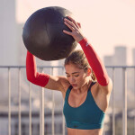 SPORT Kompresní návleky RASL-11016RD Červená vzor - Reebok červená vzor XL