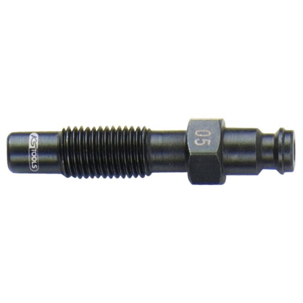 KS Tools 150.3666 Adaptér pro vstřikovače, M10 x 1,25 s vnějším závitem, délka 57 mm