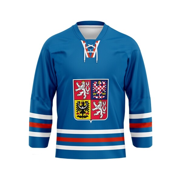 Nový dres české hokejové reprezentace Ondřej Palát #18 2023/2024 CCM Fandres replica modrý Velikost: