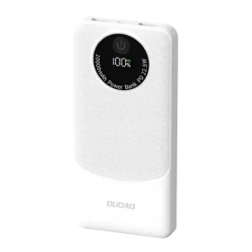 Dudao K12 10000mAh bílá / Powerbanka / 22.5W / USB-A / USB-C