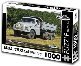 RETRO-AUTA Puzzle TRUCK č.26 Tatra 138 S3 6x6 (1959-1972)